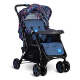 Mee Mee Cozy Cruise Baby Stroller/ Pram | Premium Pram, Easily Foldable with 5 Point Safety Harness, One Hand Fold, Multi Level Recline Cushioned Seat, Canopy & Footrest | Fully Rotating