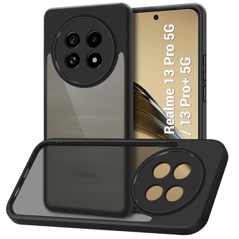 Protect Ultra-Hybrid Shockproof Back Cover Case for Realme 13 Pro / 13 Pro Plus 5G | Camera Protection Bump | Hard Back Case