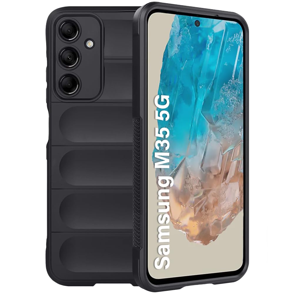 Protect Liquid Silicon Back Cover Case for Samsung Galaxy M35 5G | Shockproof Military Grade Protection | Micro-Fibre Cloth On Inner Side