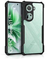 Protect Shock Proof Clear Back Case Mobile Cover for Oppo Reno 11 5G (Hard | Hybrid PC + TPU | Full Armour Device & Camera Protection
