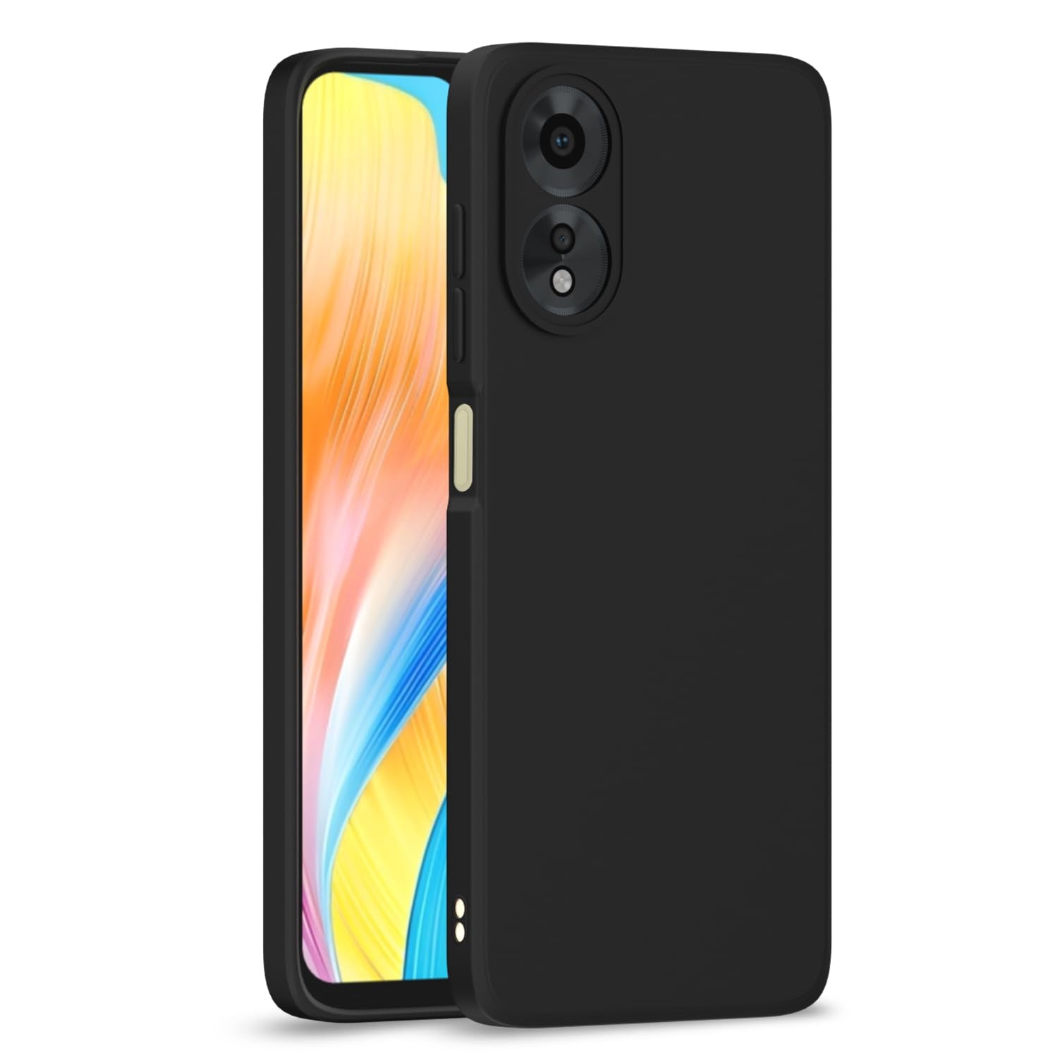 Protect Oppo A38 4G / Oppo A18 4G Back Cover Camera Protection Shockproof Soft Matte Silicone Back Case