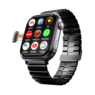Fire-Boltt Dream WristPhone - 4G SIM/LTE/WiFi, Android OS, Play store unlimited apps, GPS Smartwatch