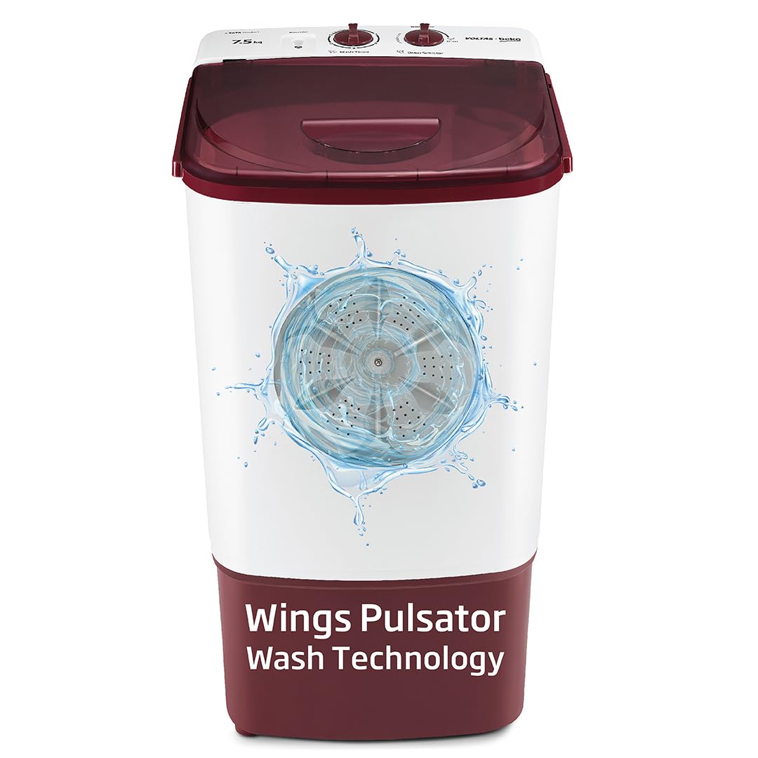 Voltas Beko, A Tata Product 7.5 kg Semi-automatic top load washing machine