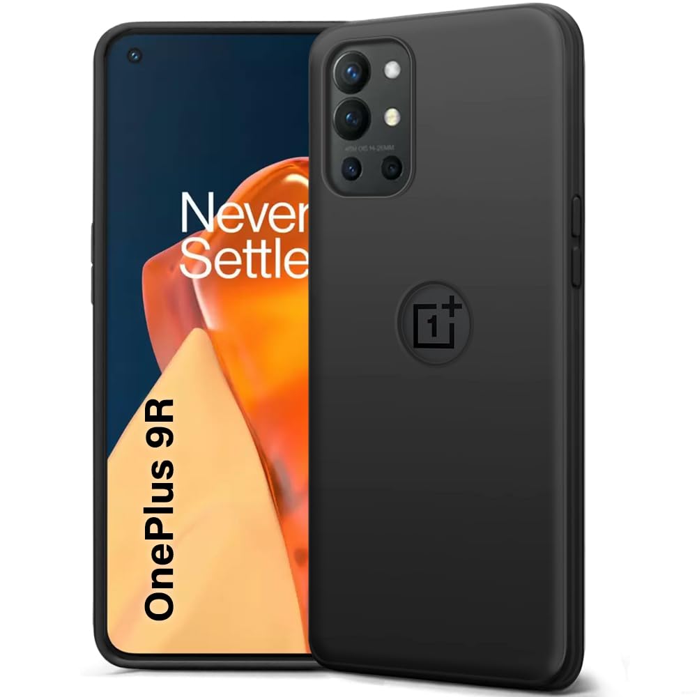 Protect Liquid Silicone Back Cover Case for OnePlus 9R 5G | Soft Micro-Fibre Lining Inside | Camera Protection Bump | Shockproof Back Cover