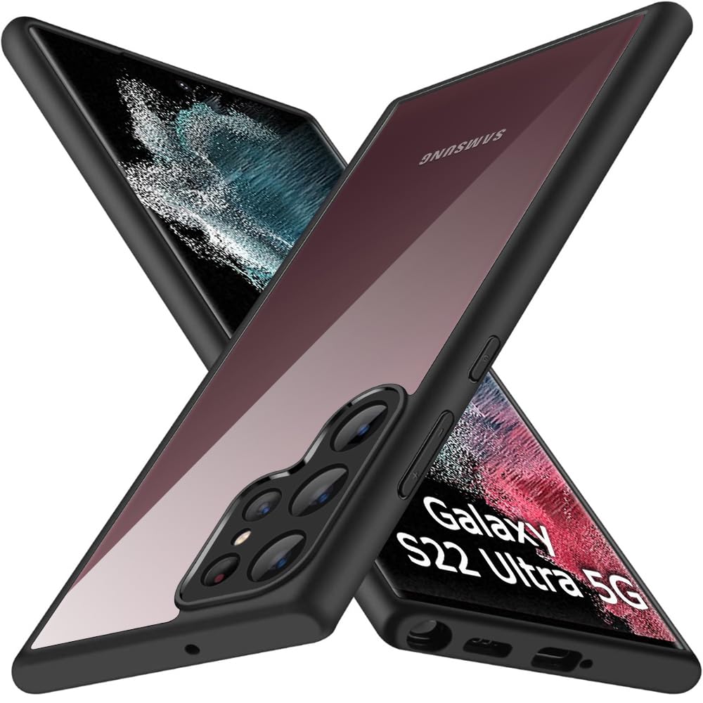 Protect Ultra-Hybrid Shockproof Back Cover Case for Samsung Galaxy S22 Ultra 5G | Camera Protection Bump | Hard Back Cover