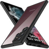 Protect Ultra-Hybrid Shockproof Back Cover Case for Samsung Galaxy S22 Ultra 5G | Camera Protection Bump | Hard Back Cover