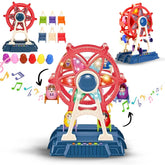 Wembley Giant Wheel Round Amusement Park Toy DIY Ferris Wheel Carnival Ride with LED Lights & Music