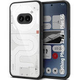 Protect Ultra-Hybrid Shockproof Back Cover Case for Nothing Phone 2a Plus | Camera Protection Bump | Hard Back Cover for Nothing Phone 2A (PC & TPU, Crystal Clear Back, Black Sides)