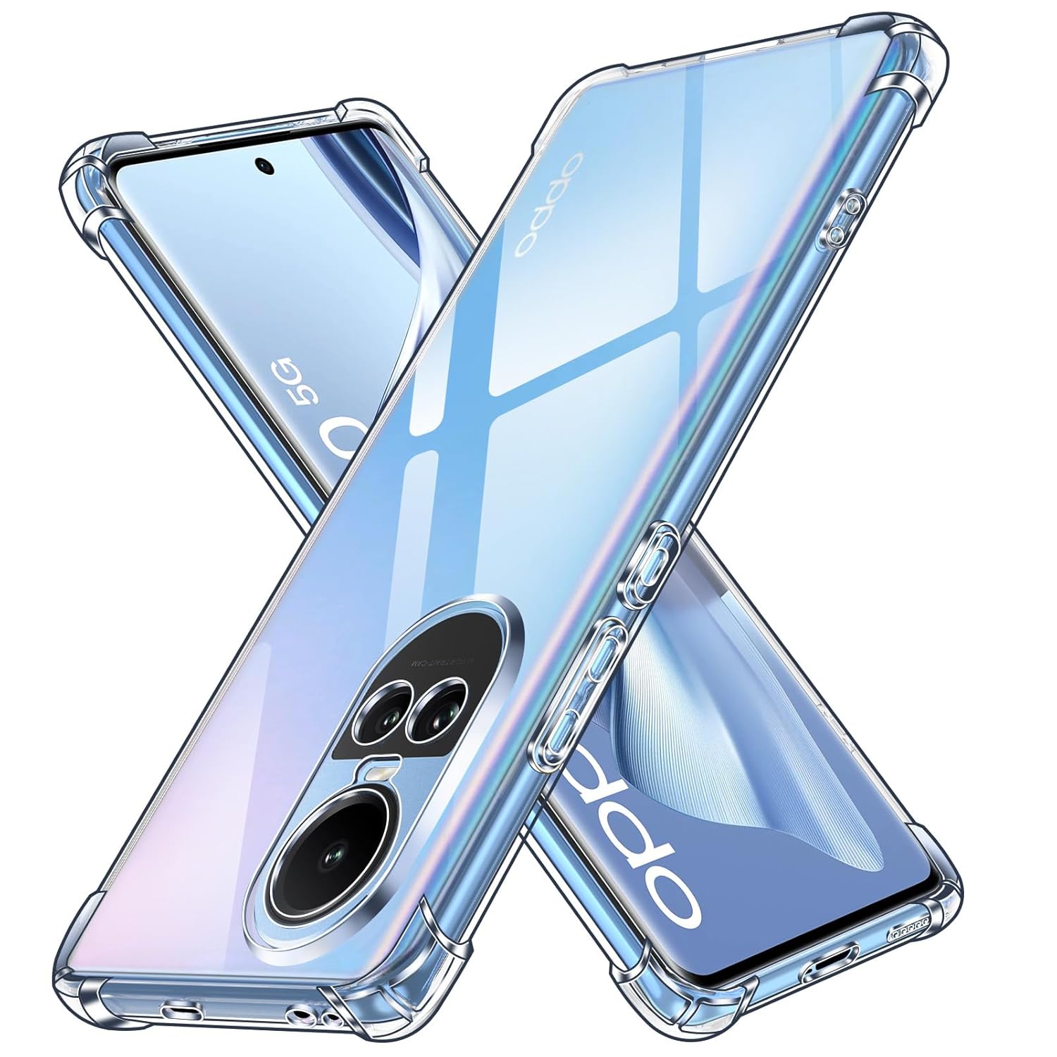 Protect Bumper Exclusive Transparent Back Cover Case Clear Thin Case - for Oppo Reno 10 / Reno 10 Pro 5G