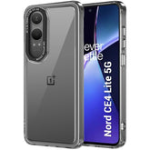 Protect Hybrid Shockproof OnePlus Nord CE 4 Lite 5G Back Cover Case | Stylish Camera Border | Plated Buttons | Crystal Clear Hard Back Case