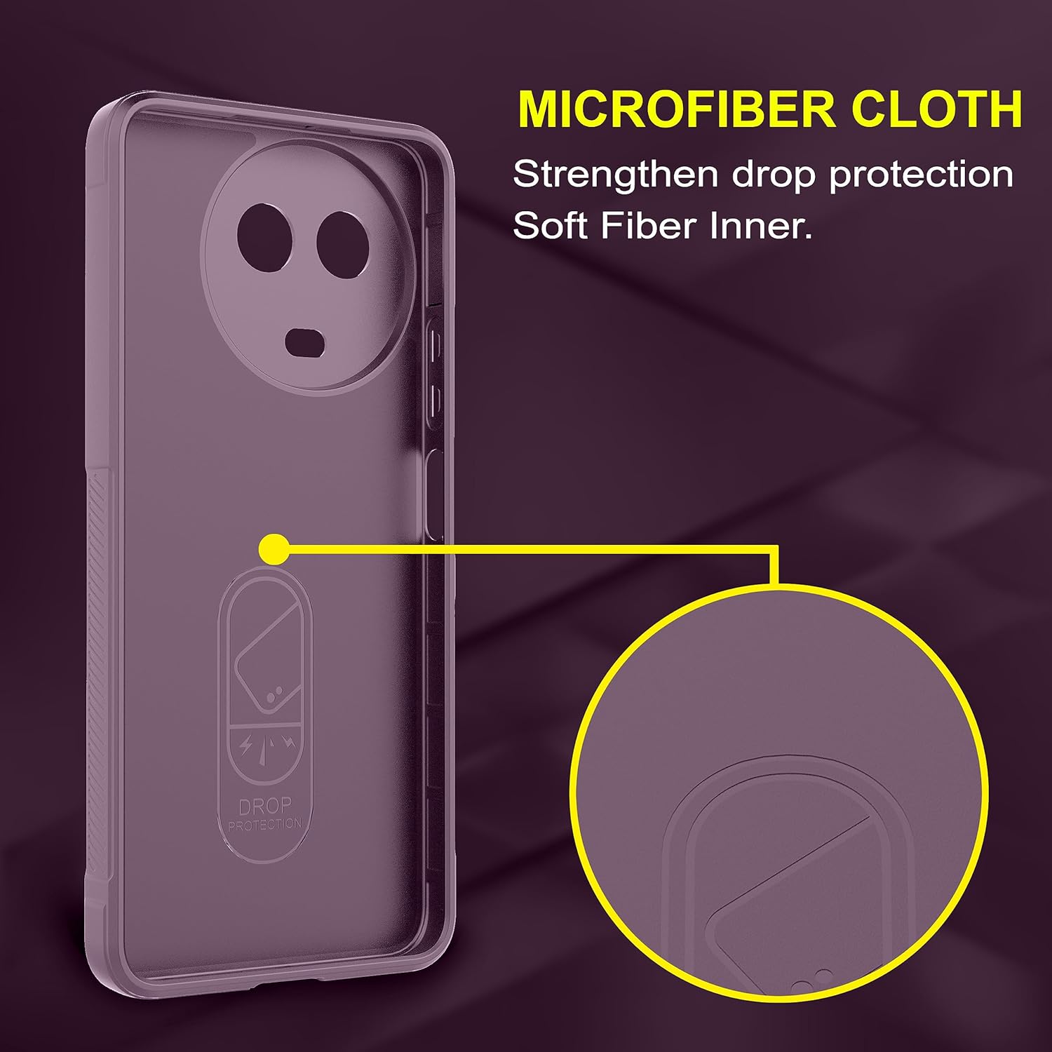 Portect Back Case Cover for Realme C67 5G | Liquid Silicon Case for Realme C67 5G with Camera Protection