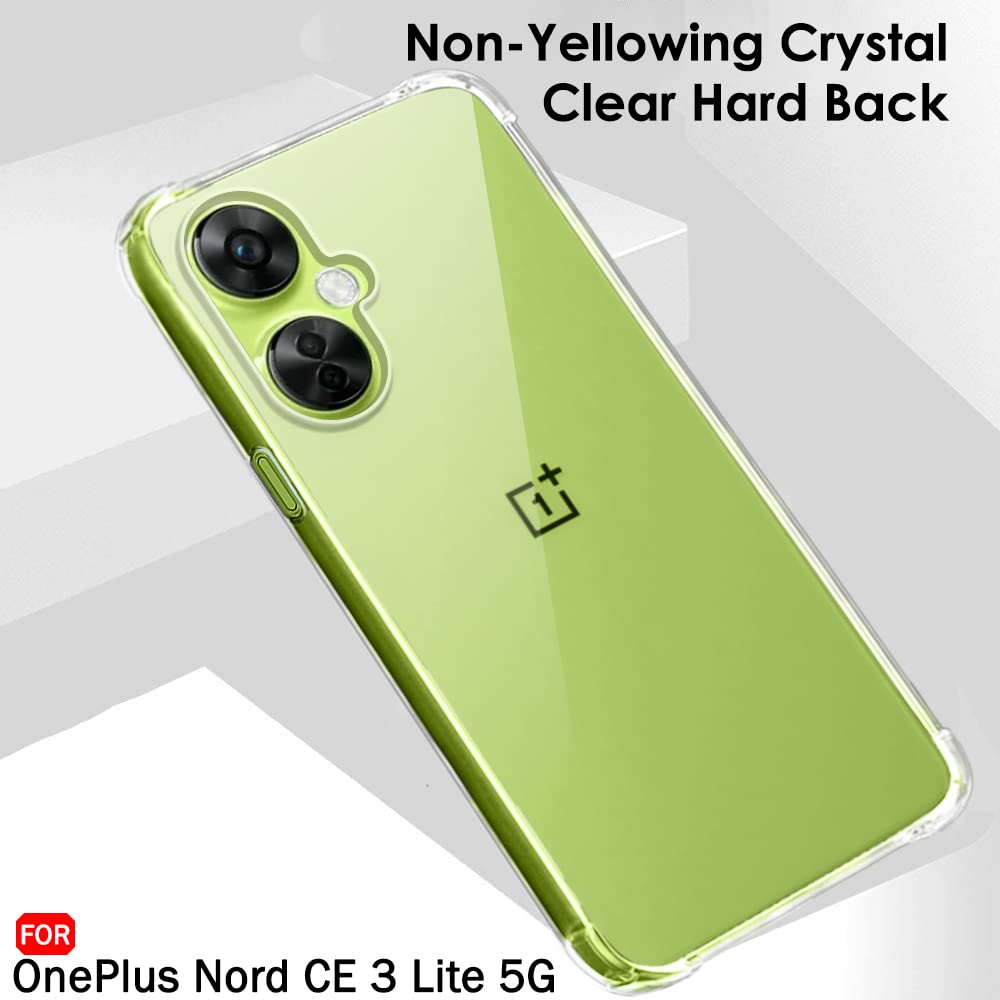 Protect Crystal Clear Back Cover Case for OnePlus Nord CE 3 Lite 5G | 360 Degree Protection | Shock Proof Design