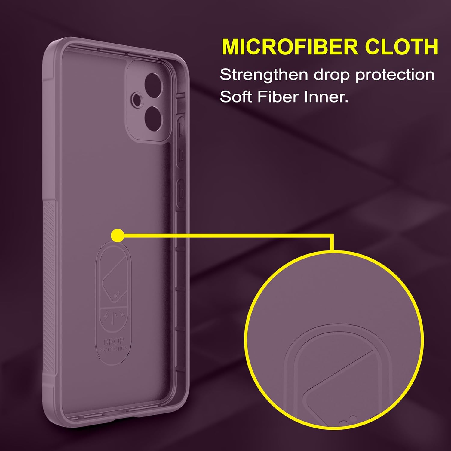 Protect Back Case Compatible for Samsung Galaxy M05 Back Case Cover | Liquid Silicon Case
