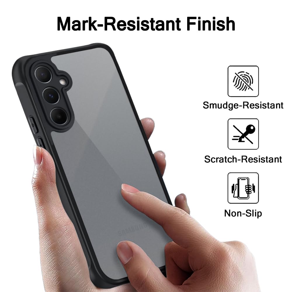 Protect Ultra-Hybrid Shockproof Back Cover Case for Samsung Galaxy A55 5G | Camera Protection Bump | Hard Back Cover Case