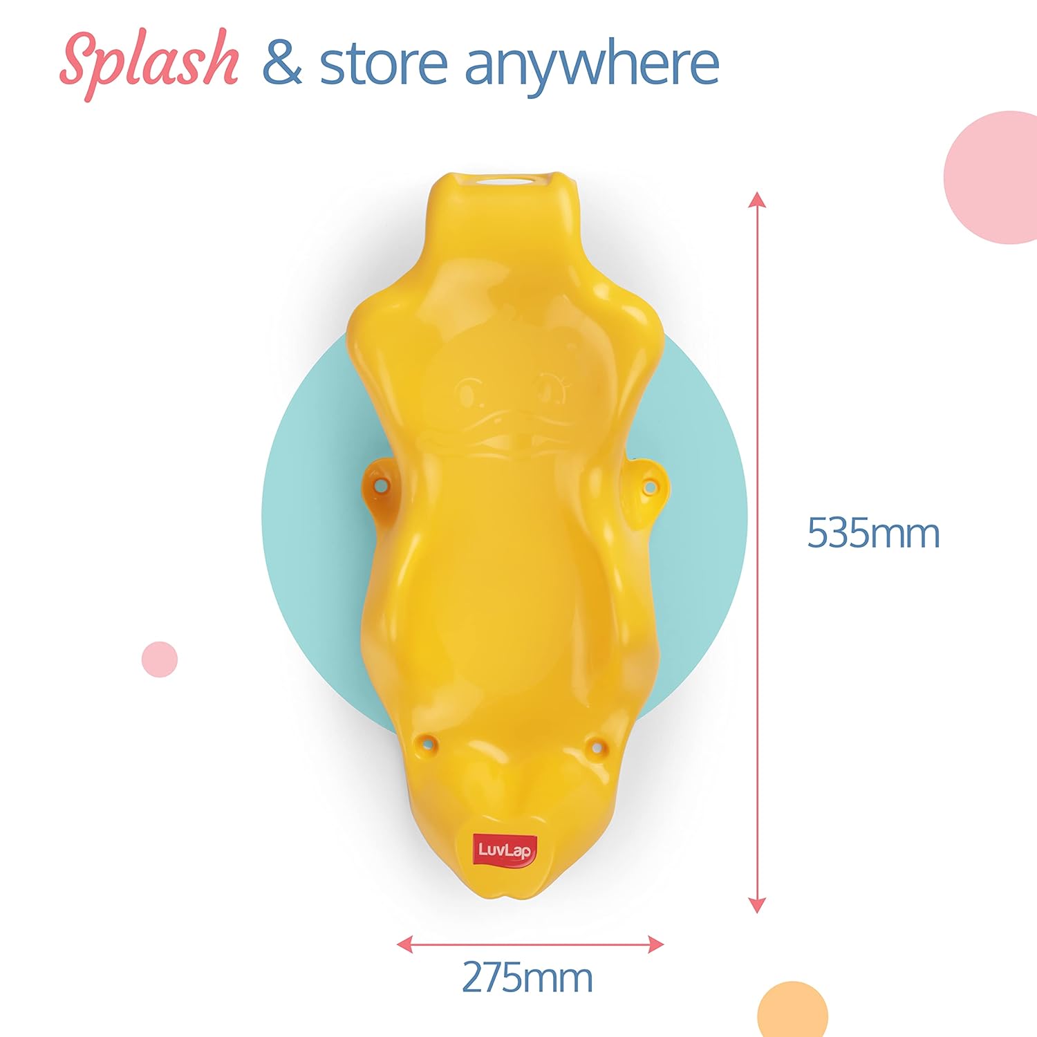 LuvLap Anti Slip Baby Plastic Bath Chair, Baby Bath Seat/Sling with Non Slip Strong Suction Base, Baby Shower, for Infants & Toddlers