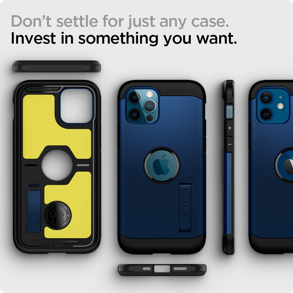 Spigen Tough Armor Back Cover Case Compatible with iPhone 12 Pro Max