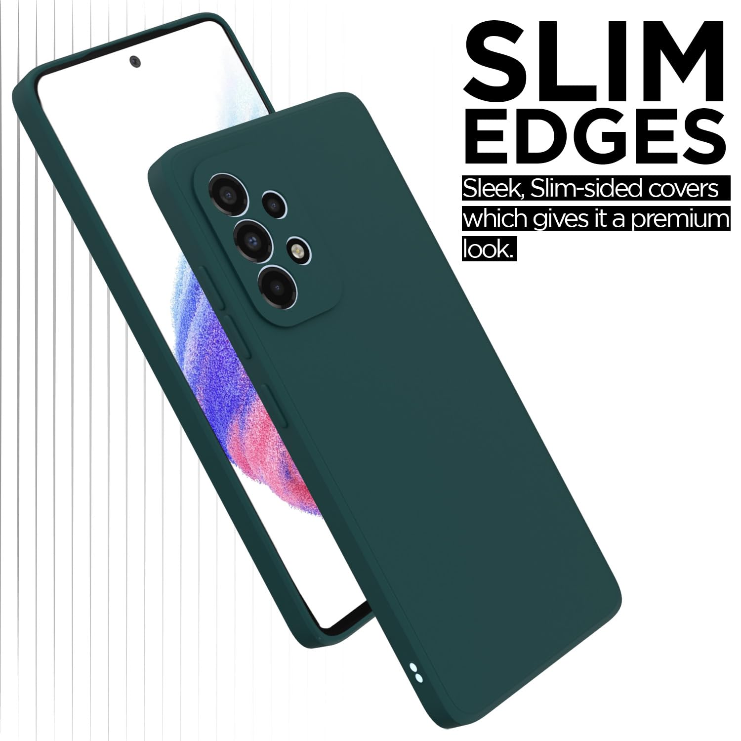 Protect Samsung Galaxy A53 5G Back Cover Soft Matte Liquid Silicone TPU | Camera Protection | Shockproof Slim Back Case for Samsung Galaxy A53 5G