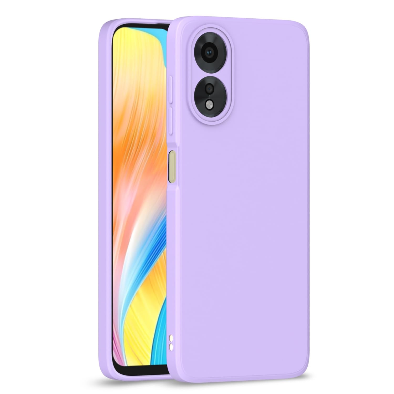 Protect Oppo A38 4G / Oppo A18 4G Back Cover Camera Protection Shockproof Soft Matte Silicone Back Case