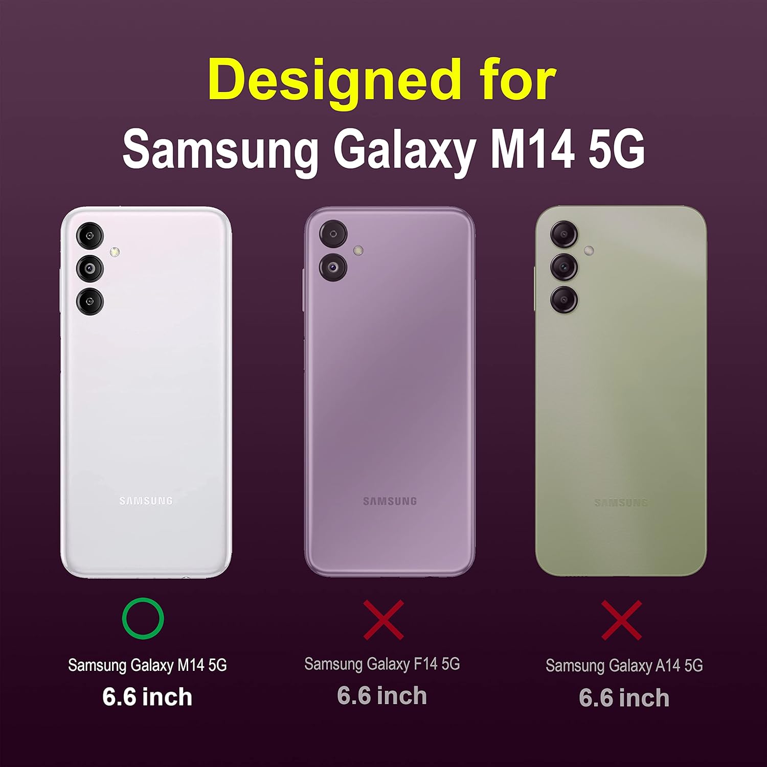 Protect Back Case Cover for Samsung Galaxy M14 5G | Compatible for Samsung Galaxy M14 5G Back Cover | Liquid Silicon Case