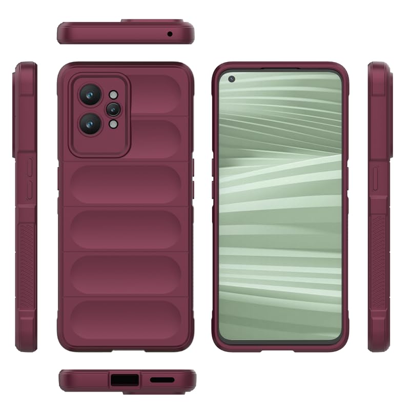 Protect Liquid Silicon Back Cover Case for Realme GT 2 Pro 5G, Shockproof Military Grade Protection with Micro-Fibre Inner Side, Built-in Anti-Slip Grip