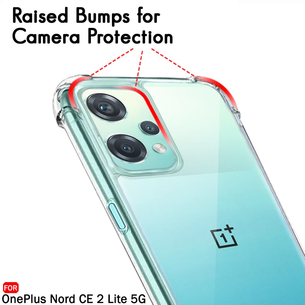 Protect Shockproof Clear Back Cover Case for OnePlus Nord CE 2 Lite 5G | 360 Degree Protection | Hard Transparent Back Cover Case