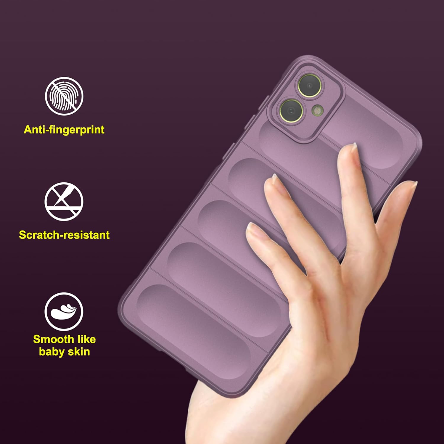 Protect Back Case Compatible for Samsung Galaxy M05 Back Case Cover | Liquid Silicon Case