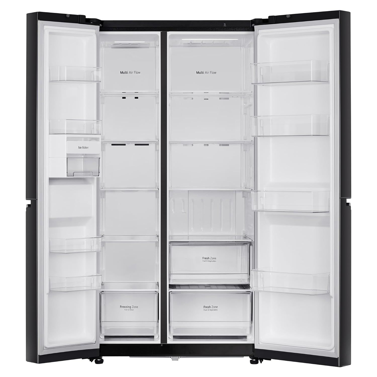 LG 655 L Frost Free Smart Inverter Double Door Side by Side Refrigerator