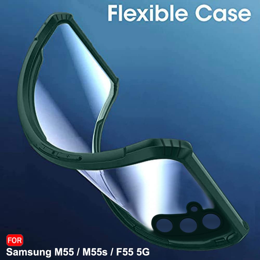 Protect Crystal Clear Back Cover Case for Samsung Galaxy M55 / M55s / F55 5G | 360 Degree Protection | Protective Design | Transparent Cover