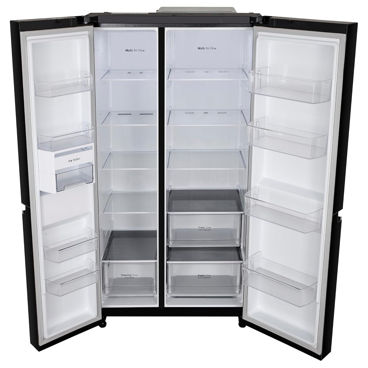 LG 655 L Frost Free Smart Inverter Double Door Side by Side Refrigerator