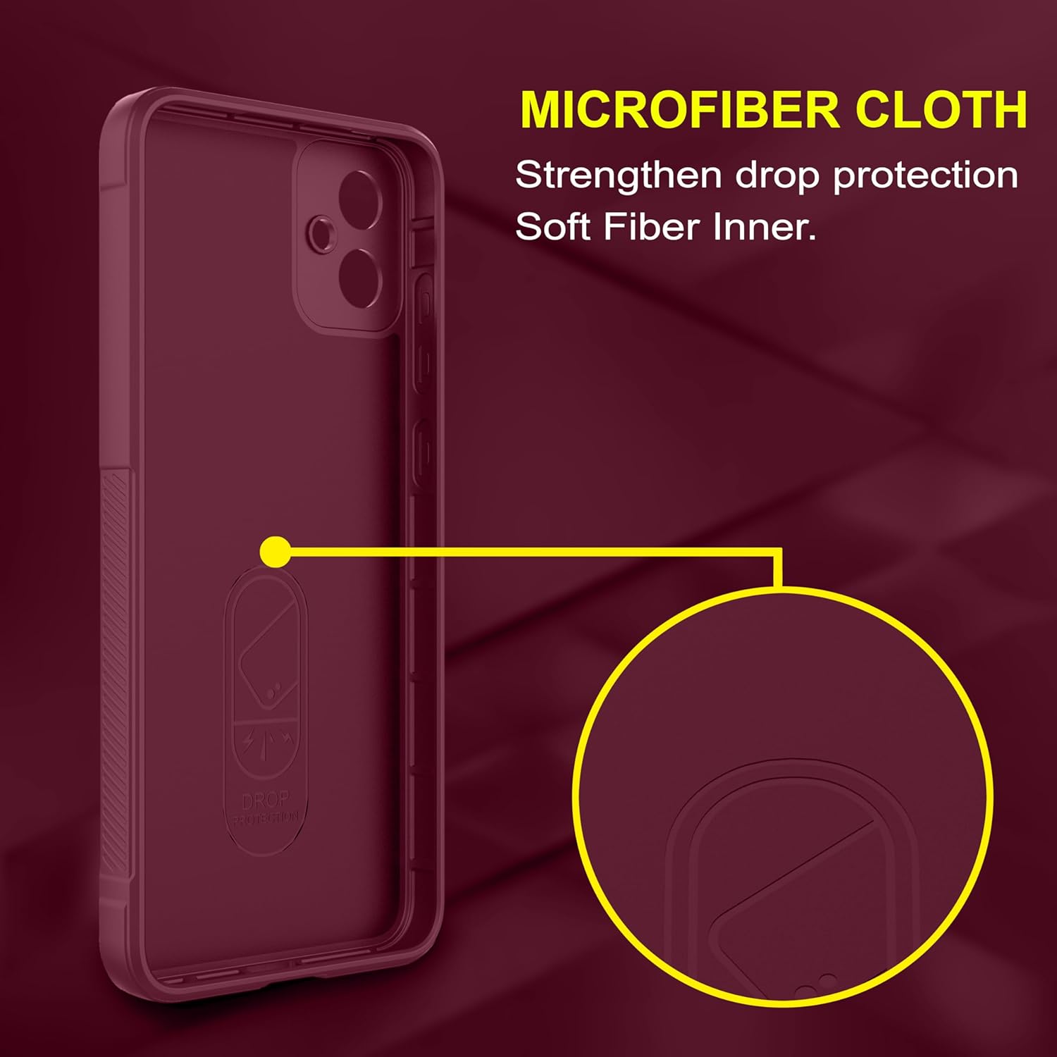 Protect Back Case Compatible for Samsung Galaxy M05 Back Case Cover | Liquid Silicon Case