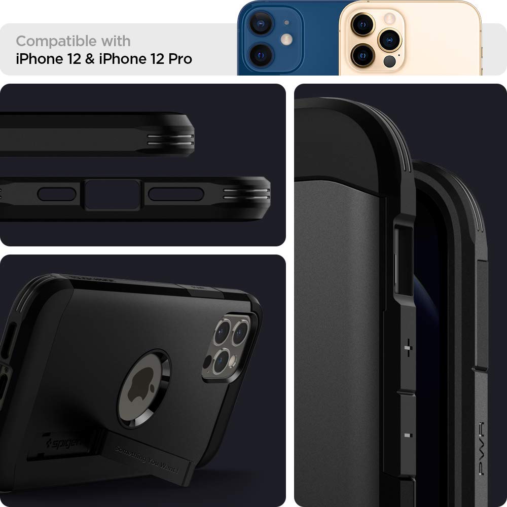 Spigen Tough Armor Back Cover Case Compatible with iPhone 12 Pro Max