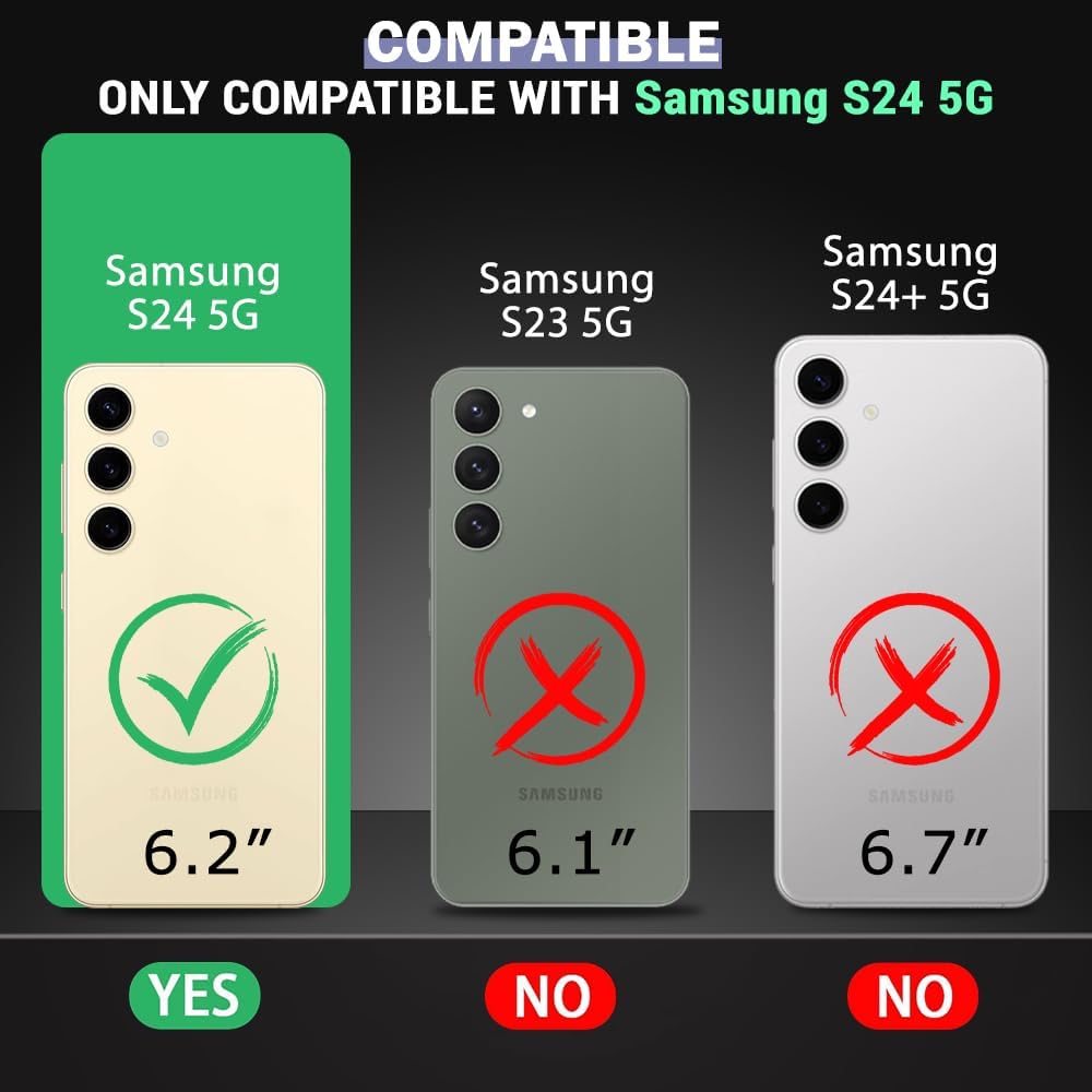 Protect Back Cover Soft Case for Samsung Galaxy S24 5G | Best Camera Protection | Inbuilt Dust Plugs & Anti-Slip Grip | Ultra Clear Slim Back Cover Case