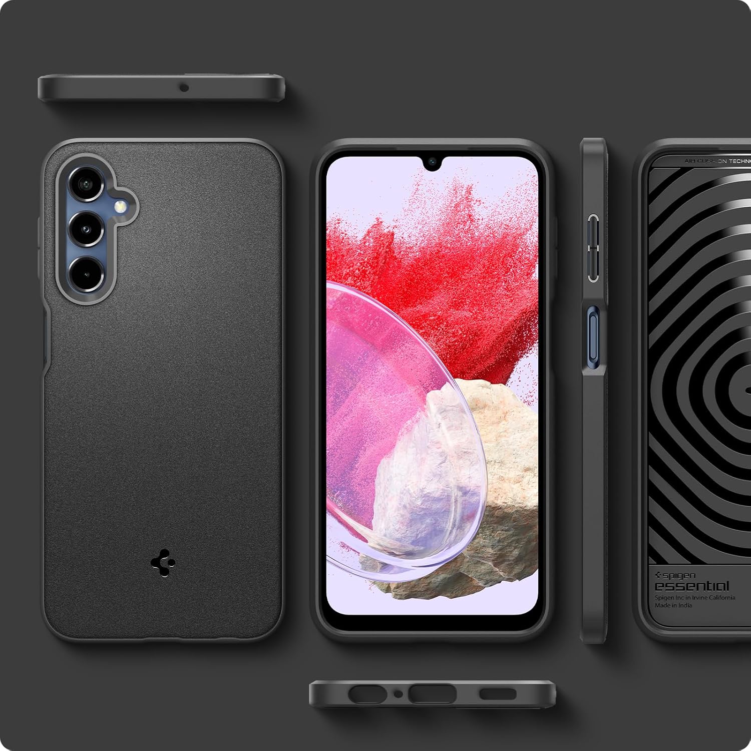 Spigen Essential Sand Blast Back Cover Case Compatible with Samsung Galaxy M34 5G / F34 5G