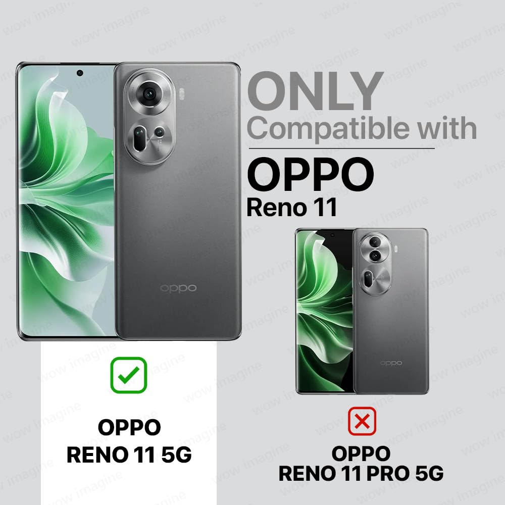 Protect Shock Proof Clear Back Case Mobile Cover for Oppo Reno 11 5G (Hard | Hybrid PC + TPU | Full Armour Device & Camera Protection