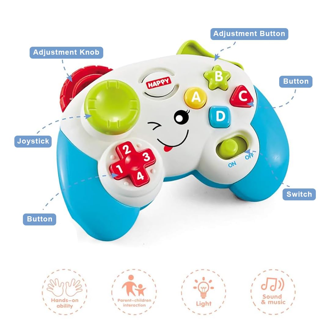 Wembley Baby & Toddler Toys Electronic Early Development Activity Toys Game & Learn Controller