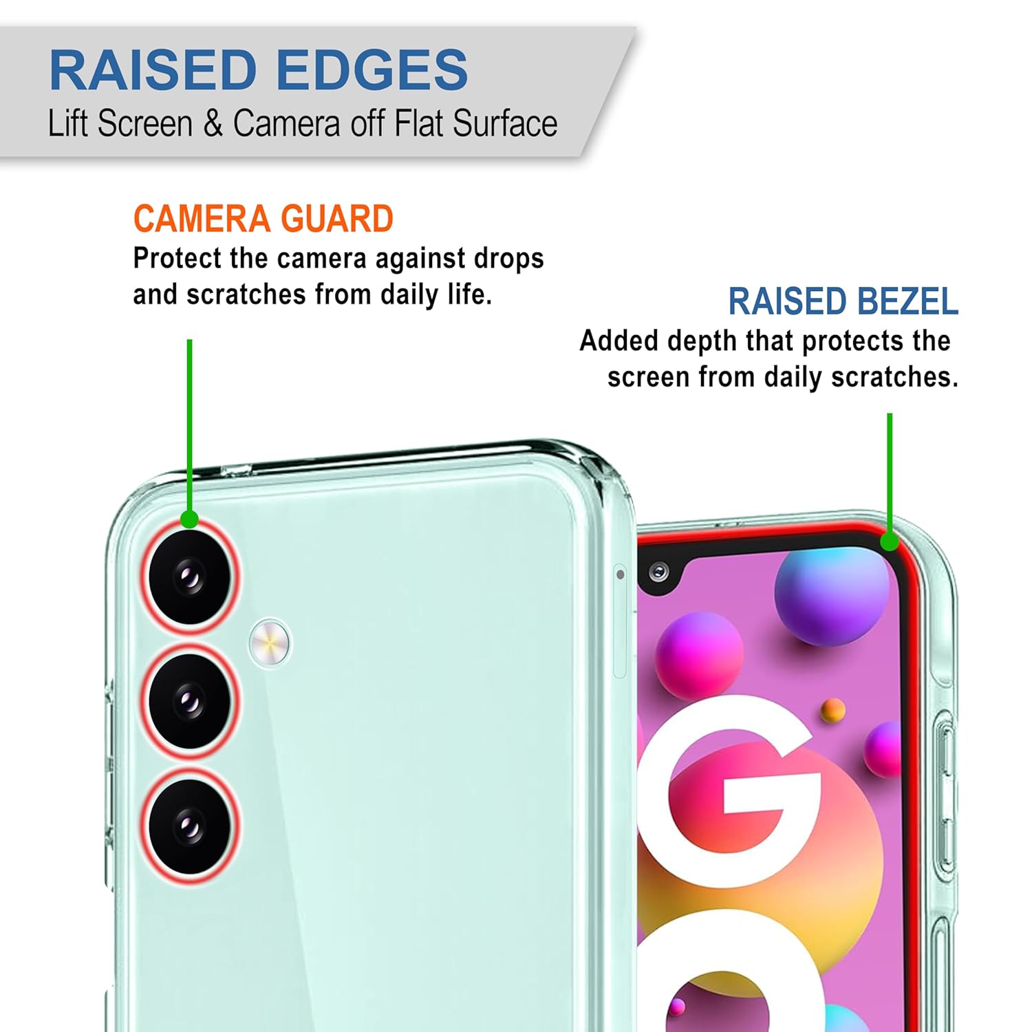 Protect Samsung Galaxy F15 (5G) Clear Case | Soft Flexible Slim-Fit | Full Body 360 Protection Shock Proof TPU Back Cover
