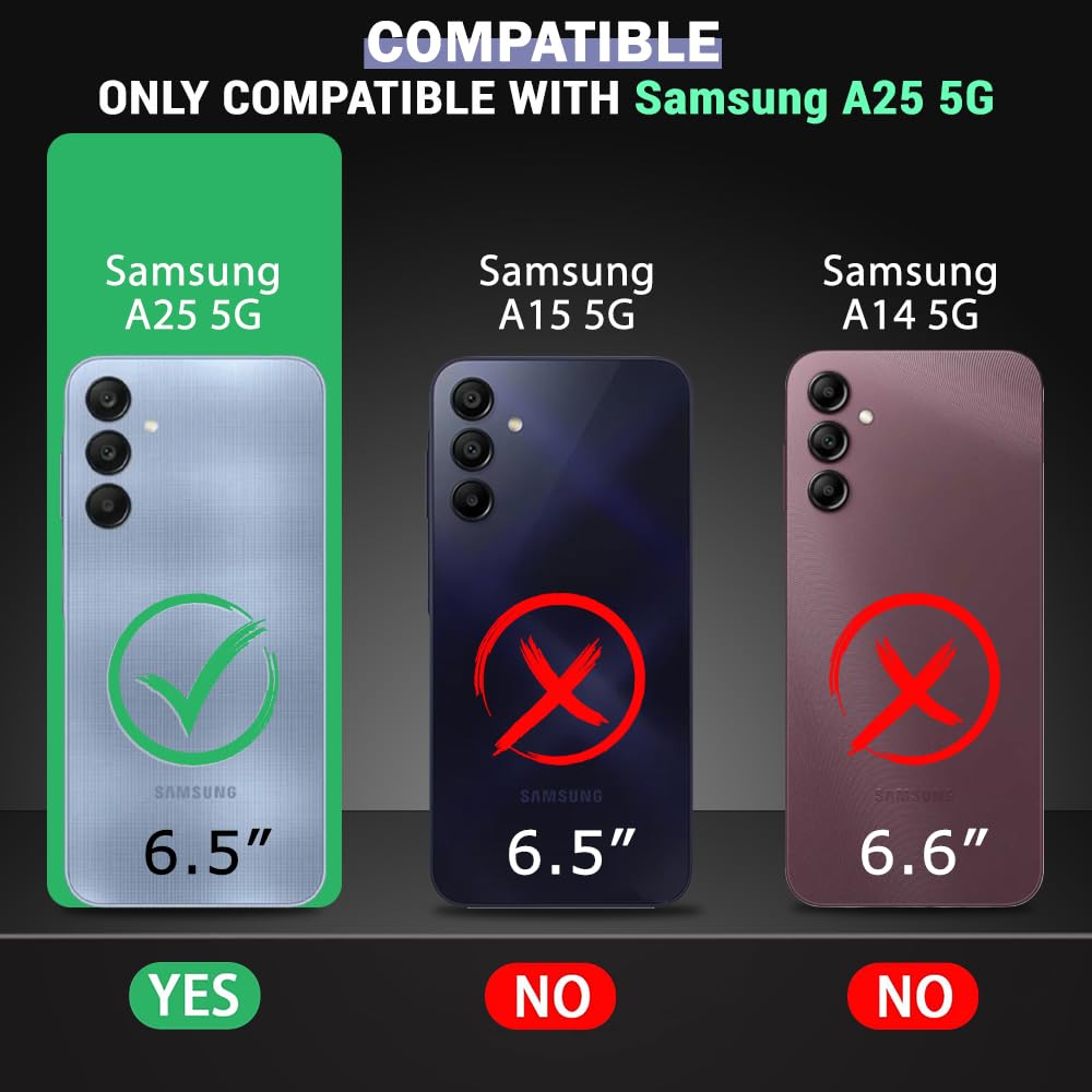 Protect Shockproof Crystal Clear Back Cover Case for Samsung Galaxy A25 5G | 360 Degree Protection | Protective Design