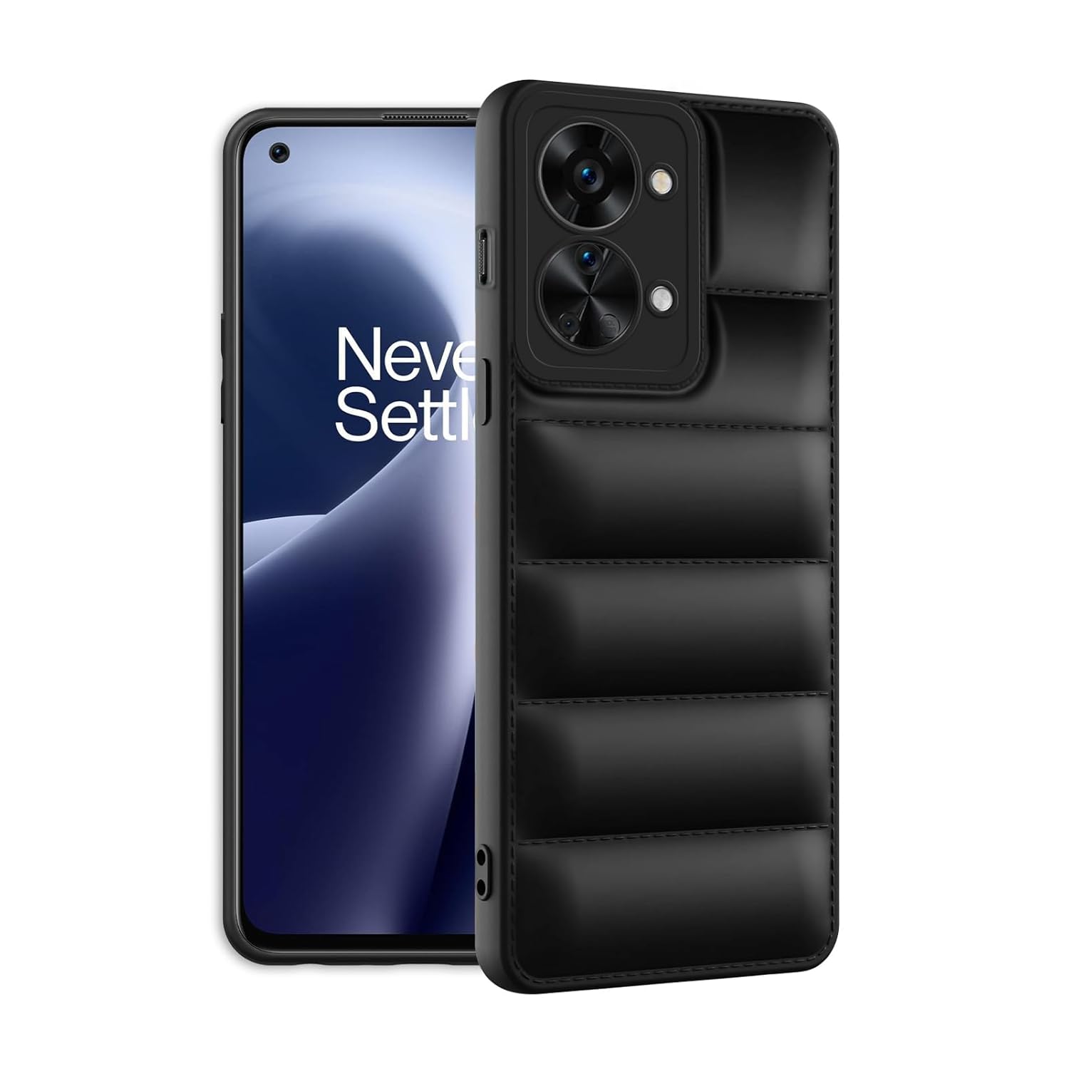 Protect Puffer Case Camera Protection Soft Back Cover for OnePlus Nord 2T 5G