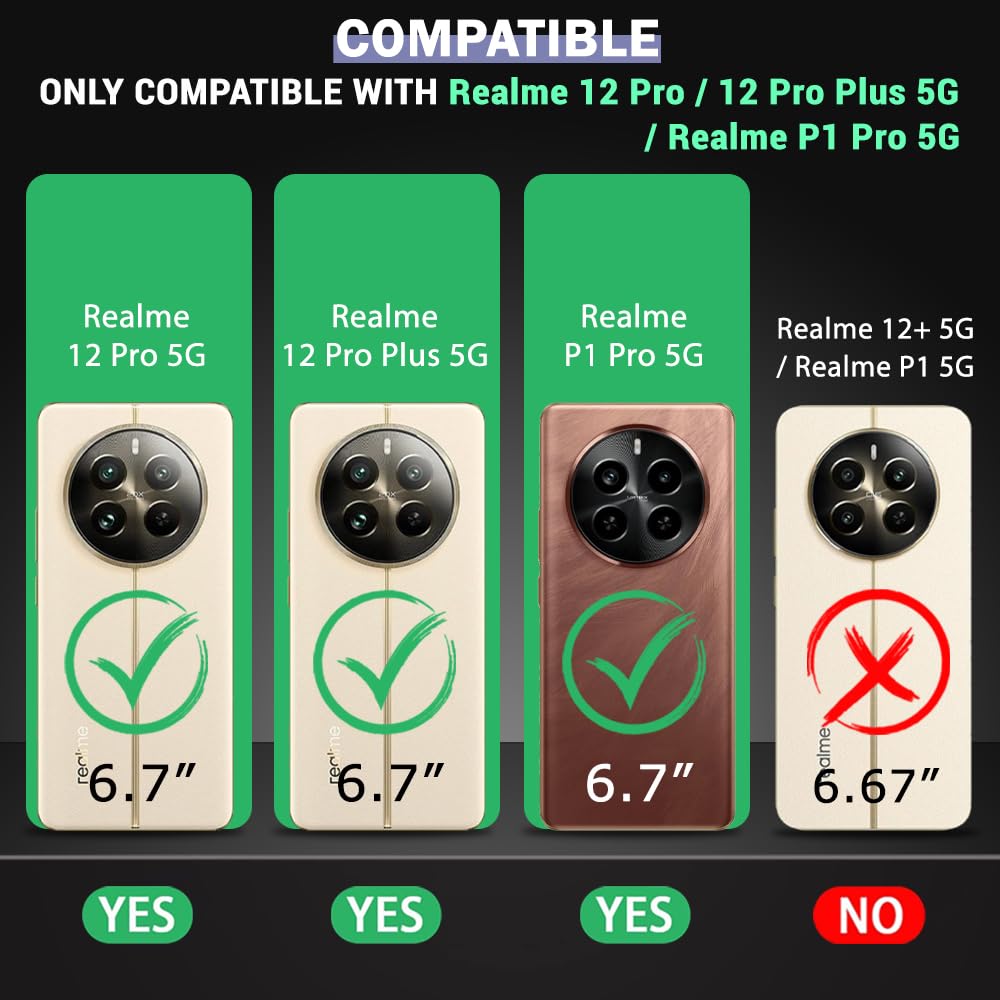 Protect ShockProof Crystal Clear Back Cover Case For Realme P1 Pro