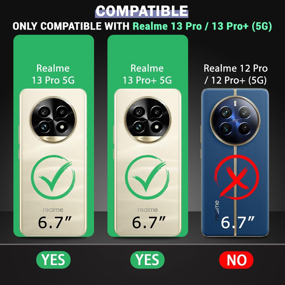 Protect Ultra-Hybrid Shockproof Back Cover Case for Realme 13 Pro / 13 Pro Plus 5G | Camera Protection Bump | Hard Back Case