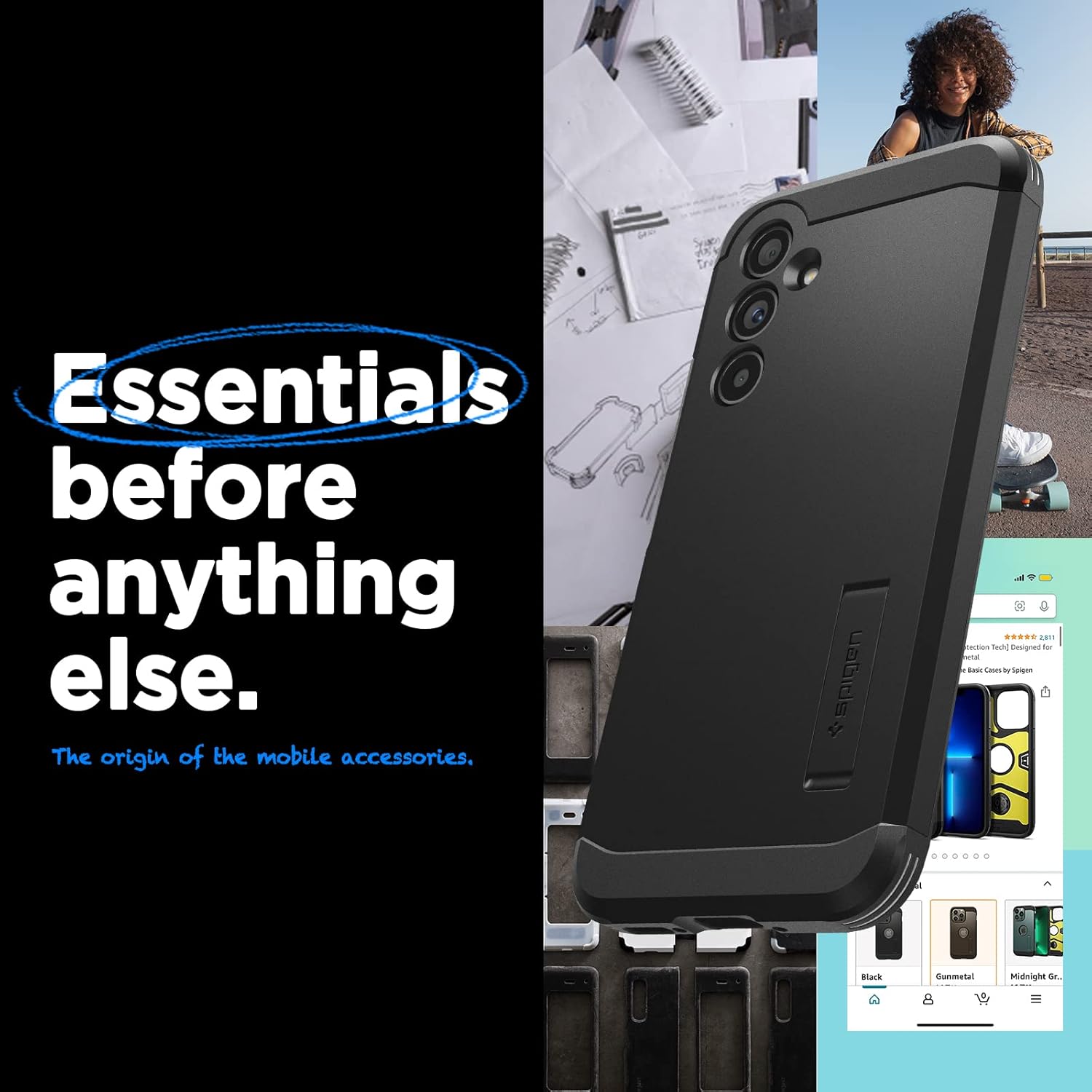 Spigen Tough Armor Back Cover Case Compatible with Samsung Galaxy A54 5G