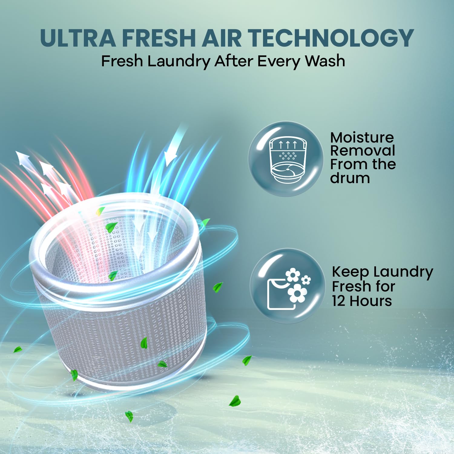 Haier 6.5 Kg, 5 Star, Oceanus Wave Technology Toughened Glass Fully Automatic Top Loading Washing Machine