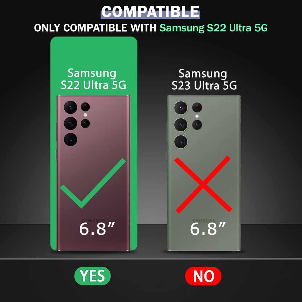 Protect Ultra-Hybrid Shockproof Back Cover Case for Samsung Galaxy S22 Ultra 5G | Camera Protection Bump | Hard Back Cover