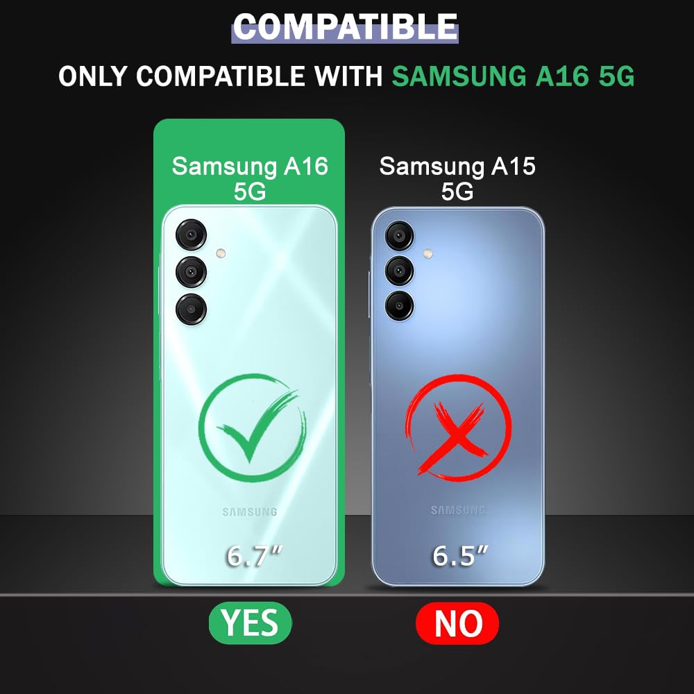 Protect Sleek Back Cover Case for Samsung Galaxy A16 5G | Slim Fit Protective Design | Ultra Matte Finish | Camera Protection Bump | Soft Silicon Back Cover Case