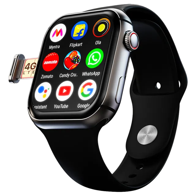 Fire-Boltt Dream WristPhone - 4G SIM/LTE/WiFi, Android OS, Play store unlimited apps, GPS Smartwatch