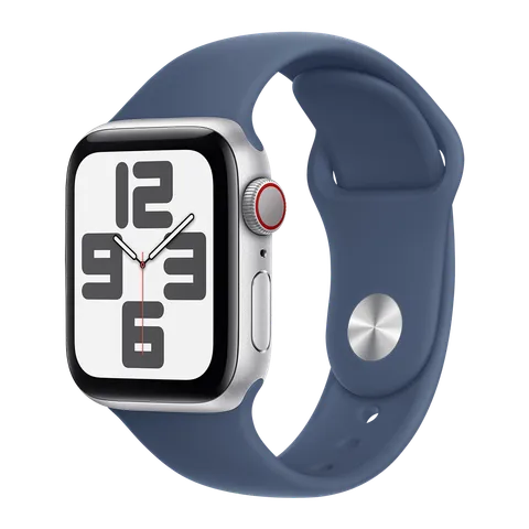 Apple Watch SE 2nd Gen, 2023 GPS + Cellular 40mm Smartwatch with Aluminum Case with Midnight Sport Band