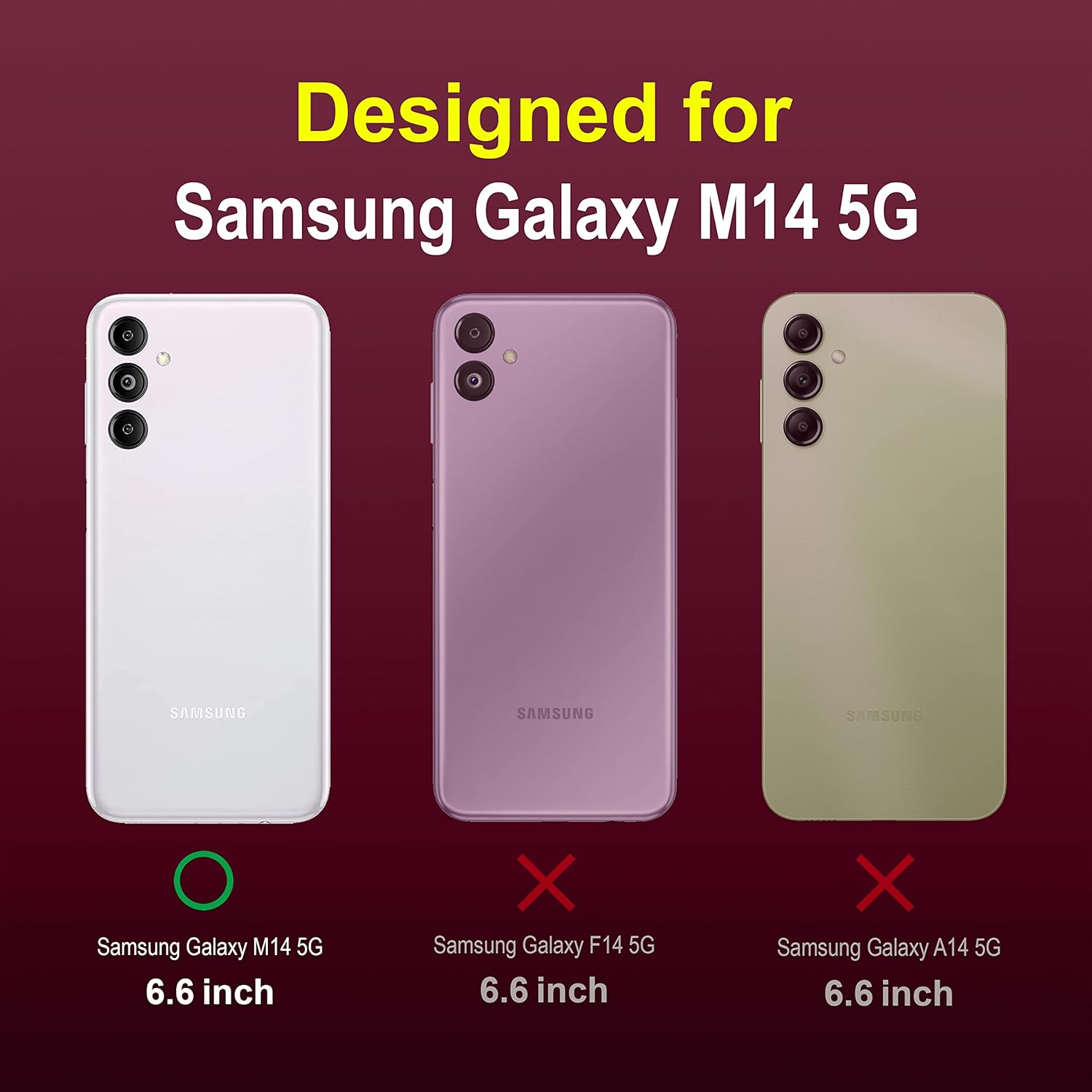 Protect Back Case Cover for Samsung Galaxy M14 5G | Compatible for Samsung Galaxy M14 5G Back Cover | Liquid Silicon Case