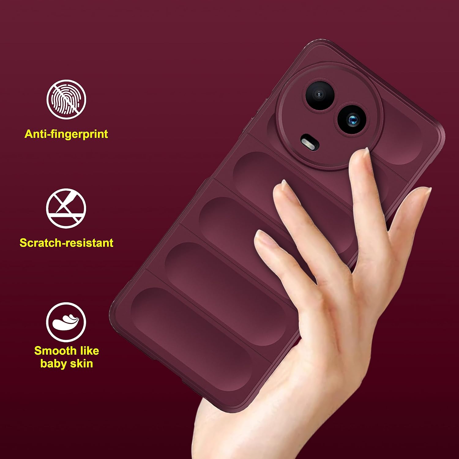Portect Back Case Cover for Realme C67 5G | Liquid Silicon Case for Realme C67 5G with Camera Protection