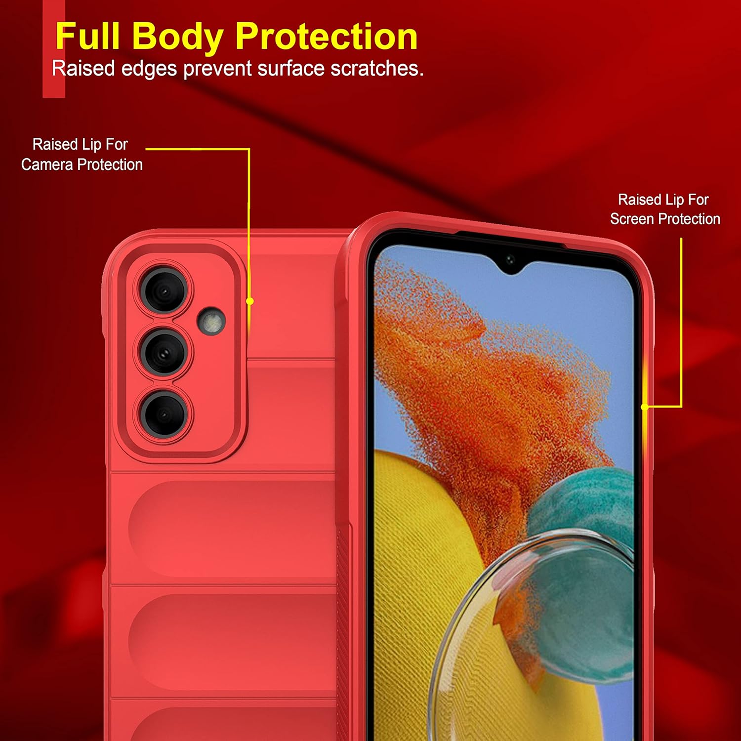 Protect Back Case Cover for Samsung Galaxy M14 5G | Compatible for Samsung Galaxy M14 5G Back Cover | Liquid Silicon Case