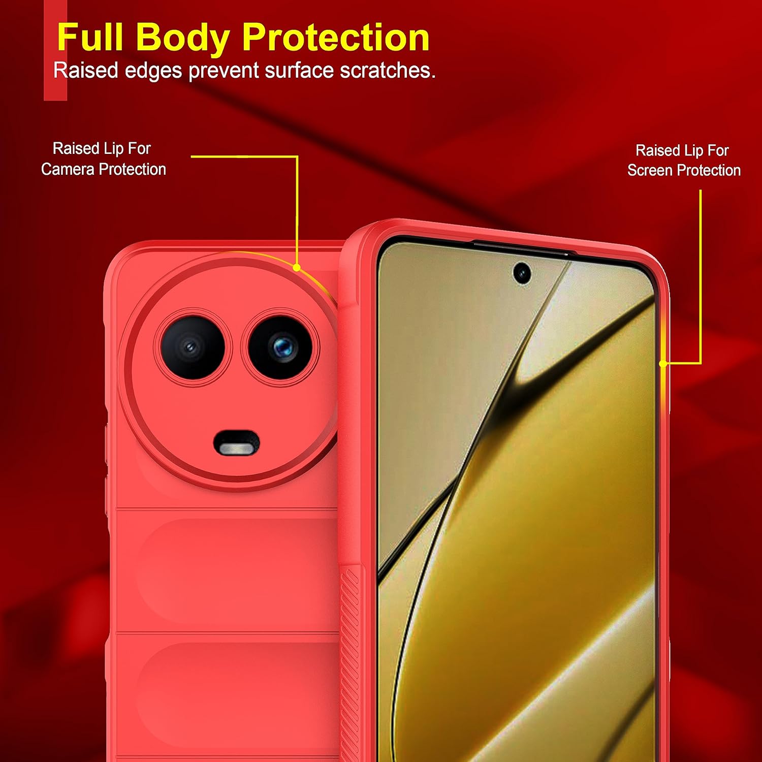 Portect Back Case Cover for Realme C67 5G | Liquid Silicon Case for Realme C67 5G with Camera Protection